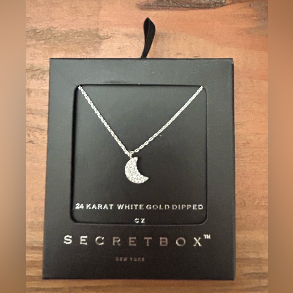 NEW Secretbox Tiny Crescent Necklace